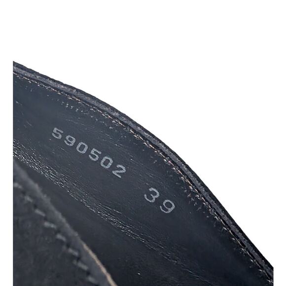 Attilio Giusti Leombruni Black Suede Buckle Loafers Women’s Size 39 Italy - Picture 4 of 7